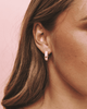 Icon lavender gemstone huggie hoops