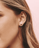Icon lavender gemstone gold studs