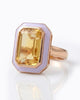 The Icon Lavender Enamel Ring - Good Goods World