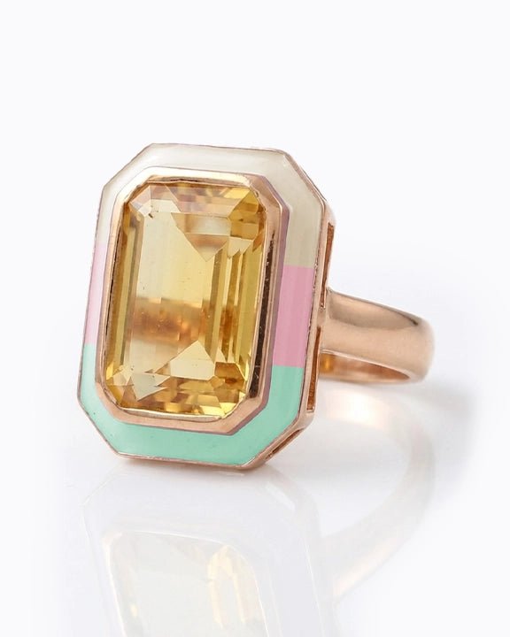The Icon Neapolitan Enamel Ring - Good Goods World
