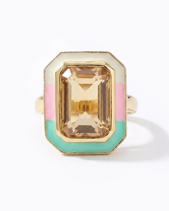 The Icon Neapolitan Enamel Ring - Good Goods World
