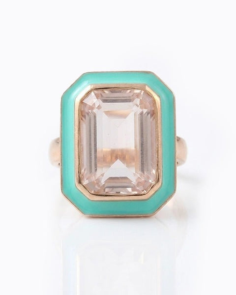 The Icon Seafoam Enamel Ring - Good Goods World