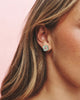 The Icon Seafoam Enamel Stud Earrings - Good Goods World