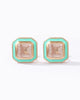 The Icon Seafoam Enamel Stud Earrings - Good Goods World