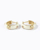 The Icon Vanilla Enamel Huggie Earrings - Good Goods World